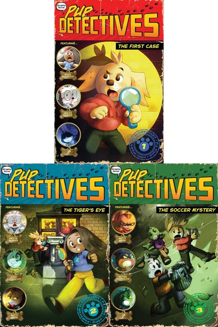 Pup Detectives the Graphic Novel Collected Set: The First Case; The Tiger's Eye; The Soccer Mystery