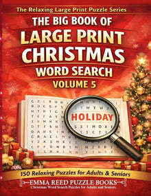 Christmas Word Search Puzzles for Adults and Seniors: 150 Easy-to-Read Christmas & Winter Themed Word Search Puzzles or Adults and Seniors Relaxing Br
