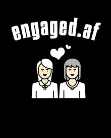 Engaged.af: LGBT Wedding Guest Book - Mrs & Mrs Lesbian Wedding Gifts - How To Stand Up For Yourself Blank Paperback 8" x 10", 200 Pages