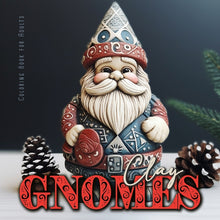 Clay Gnomes Coloring Book for Adults: Christmas Gnomes Coloring Book for Adults Coloring Book Gnomes Grayscale 3D Pottery Gnomes Coloring8,5x8,5" 56P