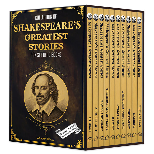Collection of Shakespeares Greatest Stories (Box Set of 10 Books) for Children