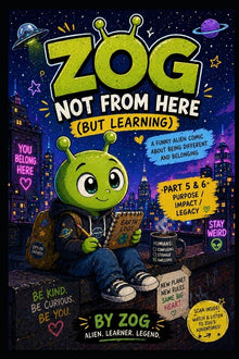 Zog: NOT FROM HERE (BUT LEARNING): A Funny Alien Comic About Being Different