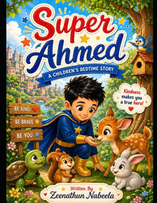 Super Ahmed: A Children's Bedtime Story: A Fun and Heartwarming Adventure Story for Kids Ages 3-7 Featuring Wild Animals, Big Machines, Courage, Frien