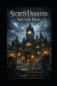 Secrets Unsolved: Noctem High: Secrets Unsolved: Noctem High Fantasy book YA novel 6x9 inches Dialogue/ script style for better imagery.