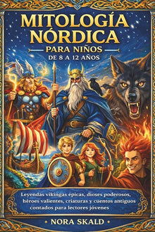 Mitología Nórdica Para Niños de 8 a 12 Años: Leyendas vikingas épicas, dioses poderosos, héroes valientes, criaturas y cuentos antiguos contados para
