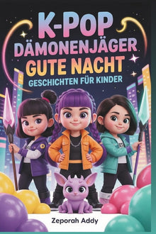 K-Pop Dämonenjäger Gute Nacht Geschichten Für Kinder: Ein vollständiger Begleiter magische Abenteuer, Musik, Mut und Freundschaft, der jede Stunde vor