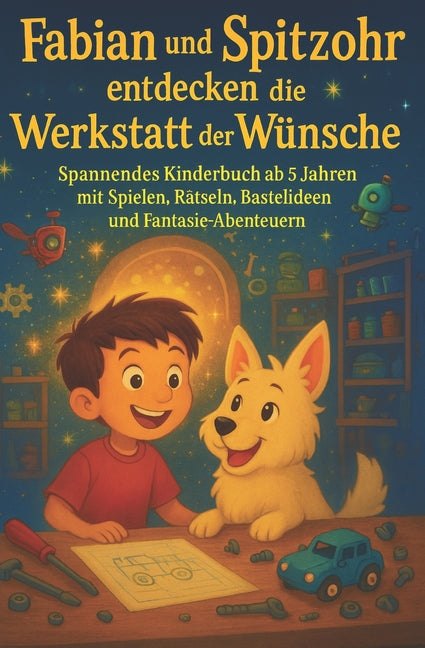 Fabian und Spitzohr entdecken die Werkstatt der Wünsche: Interaktives Kinderbuch ab 5 Jahren mit Maschinen, Rätseln, Bastelideen und Malspaß