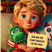 Sam and the scary shadows on the wall: Sam's first night sleep alone