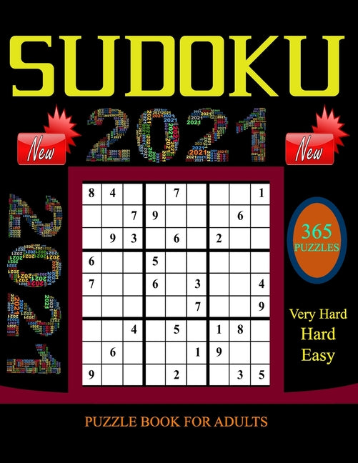 Sudoku Puzzle Book for Adults: 365 Easy to Very hard Sudoku Puzzles with Solutions paperback game suduko puzzle books for adults large print sudoko ..