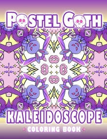 Pastel Goth Kaleidoscope Coloring Book: Cute And Creepy Mandala Geometric Patterns with Cute Dark Gothic Coloring Pages