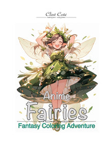 Anime Fairies Coloring Book