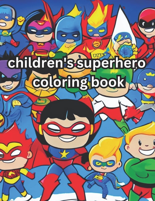 children's superheroes coloring book